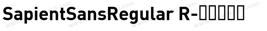 SapientSansRegular R字体转换